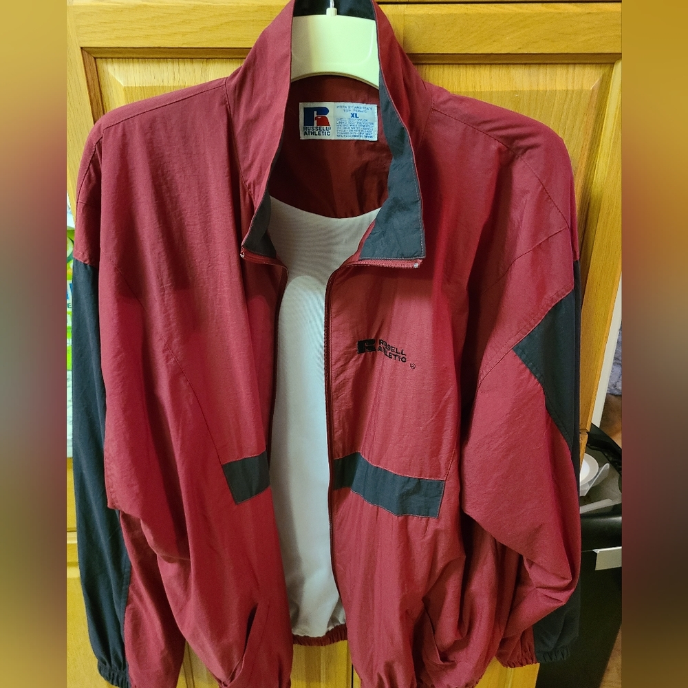 Vintage Russell Athetics Jacket.XL Red very good condition.